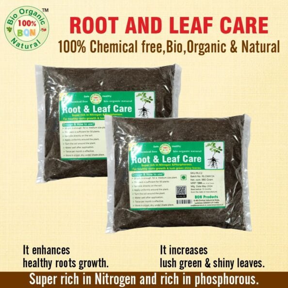 Root and Leaf Care Power in Poly Bag BON Products Benefits Images)img